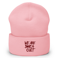 xAcceptiion "We Are  ̶N̶O̶T̶ a Cult" Embroidered Beanie