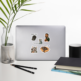 5 Adorable Hades Stickers - Coffee Option