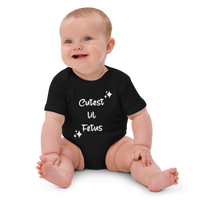 "Cutest lil Fetus" Organic Cotton Baby Bodysuit