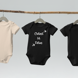 "Cutest lil Fetus" Organic Cotton Baby Bodysuit