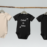 "Cutest lil Fetus" Organic Cotton Baby Bodysuit