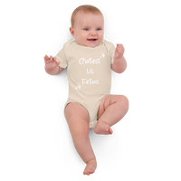 "Cutest lil Fetus" Organic Cotton Baby Bodysuit