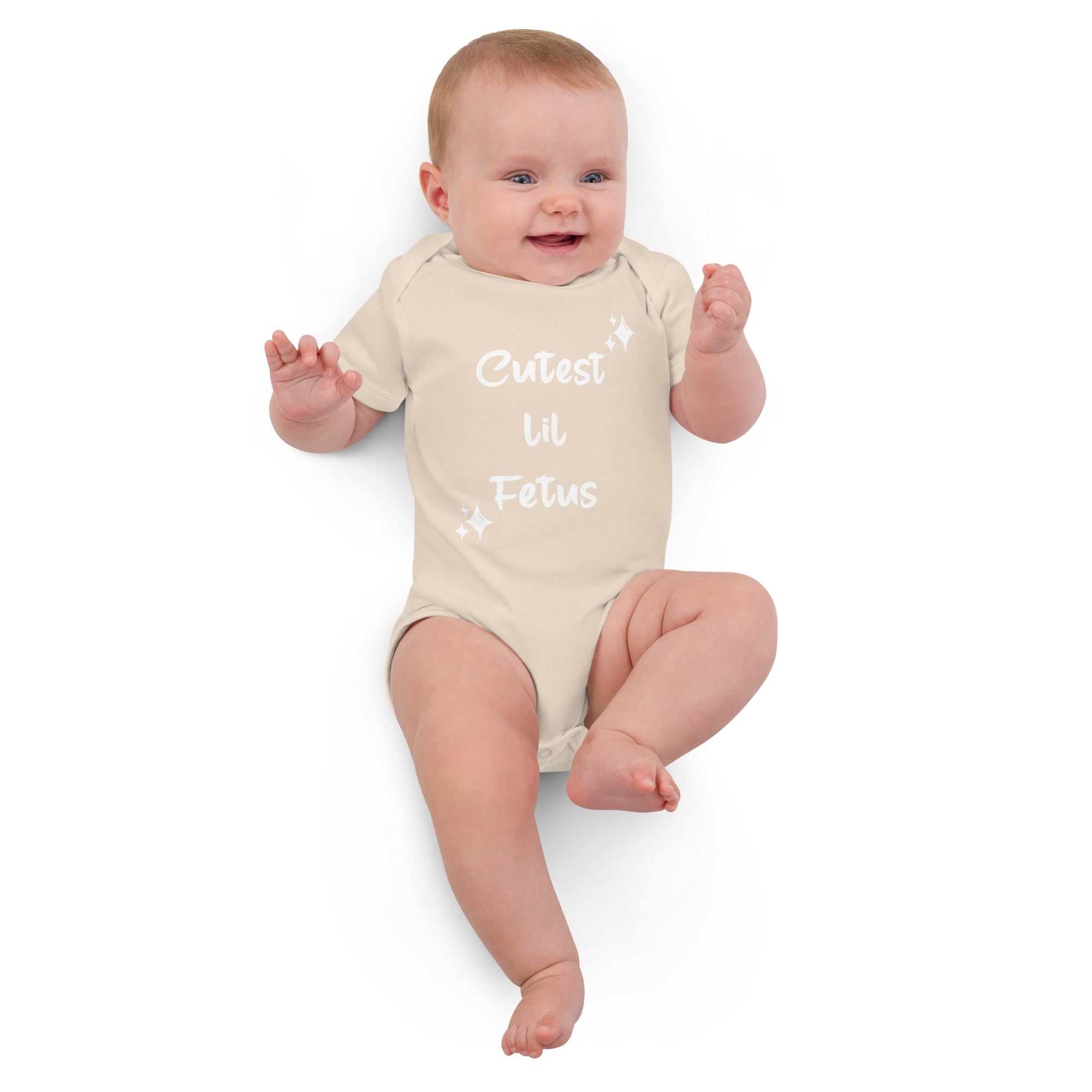 "Cutest lil Fetus" Organic Cotton Baby Bodysuit