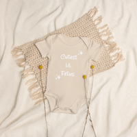 "Cutest lil Fetus" Organic Cotton Baby Bodysuit