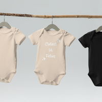 "Cutest lil Fetus" Organic Cotton Baby Bodysuit