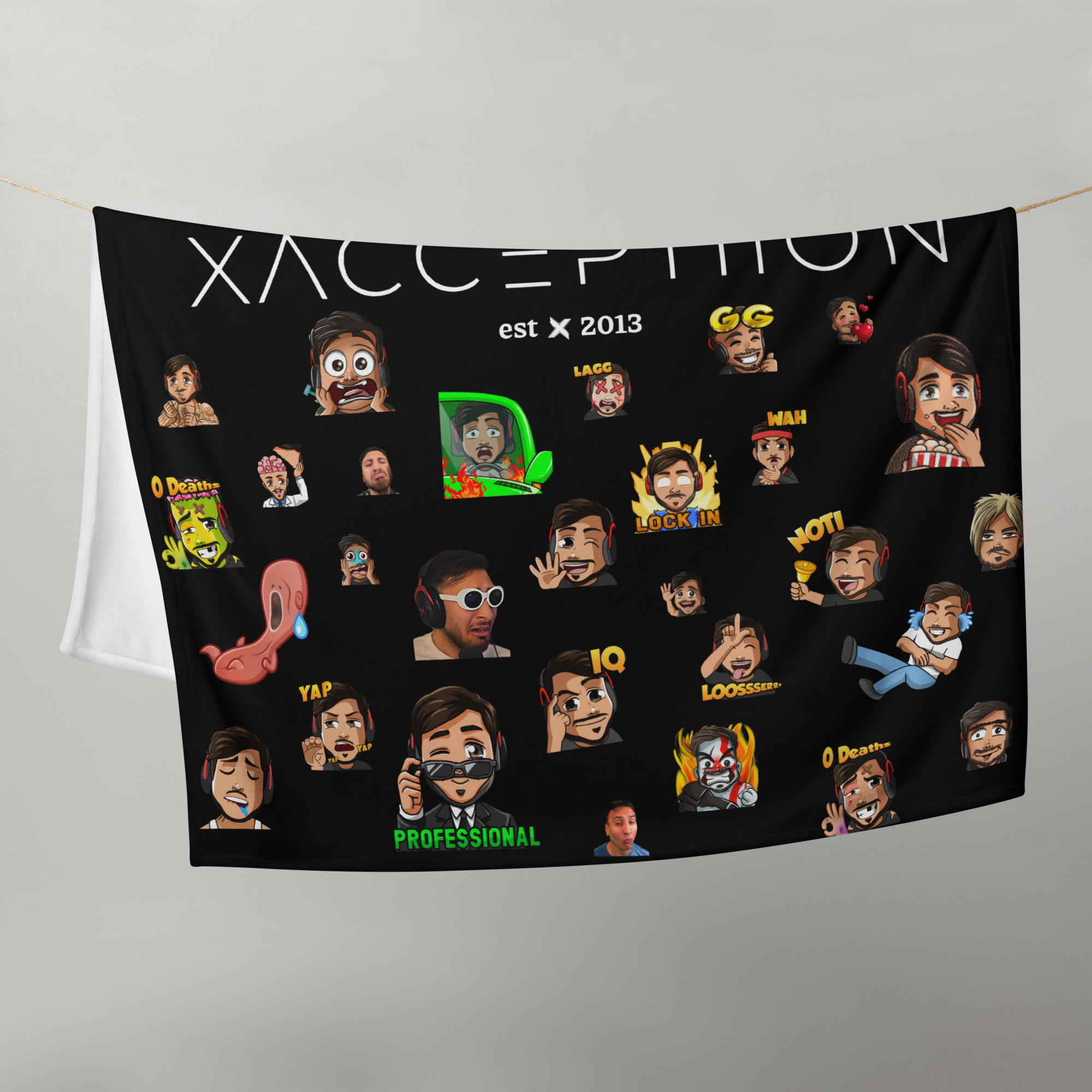 xAcceptiion Official Emotes Blanket