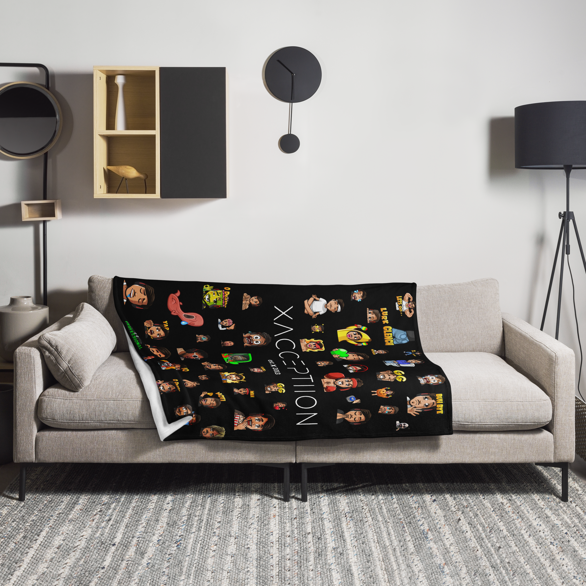xAcceptiion Official Emotes Blanket